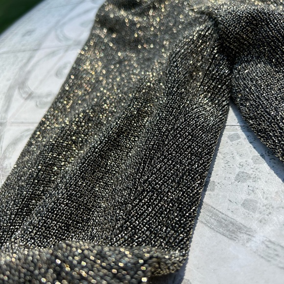 Cachet by Barry Protos, top Gold Glitter metallic fabric. Sz 5/6. - Picture 5 of 6